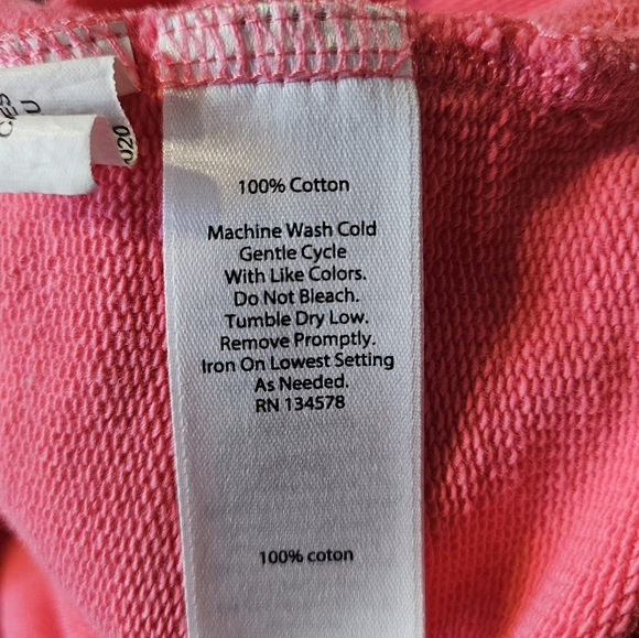 Girls Vineyard Vines Cowl Neck Sweatshirt, Large(14), Bright Pink - Picture 6 of 7